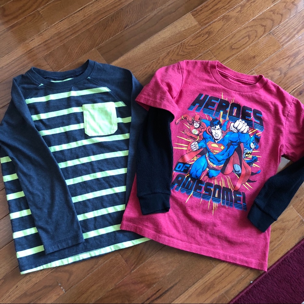 Boys long sleeve tees. Size 6/7